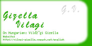 gizella vilagi business card